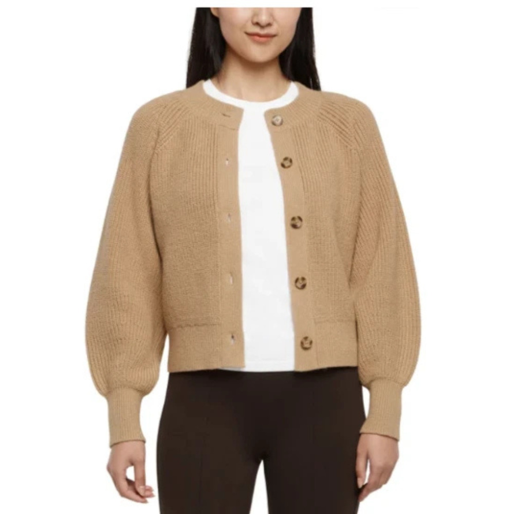 Banana Republic Button Front Cardigan -‎ Tan/Brown Knit (S) NWT